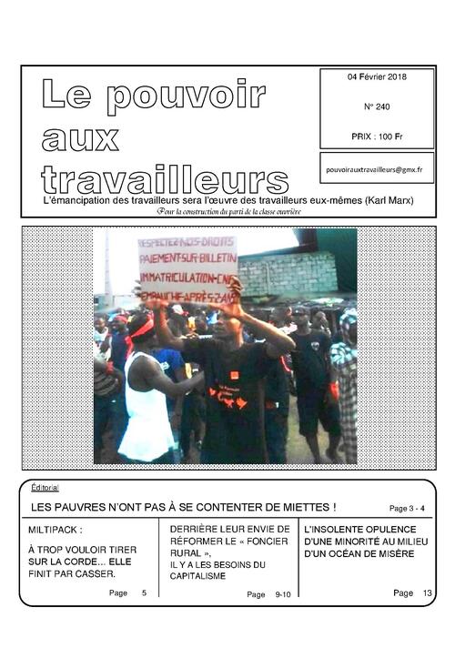 PAT (Côte d'Ivoire) n° 240