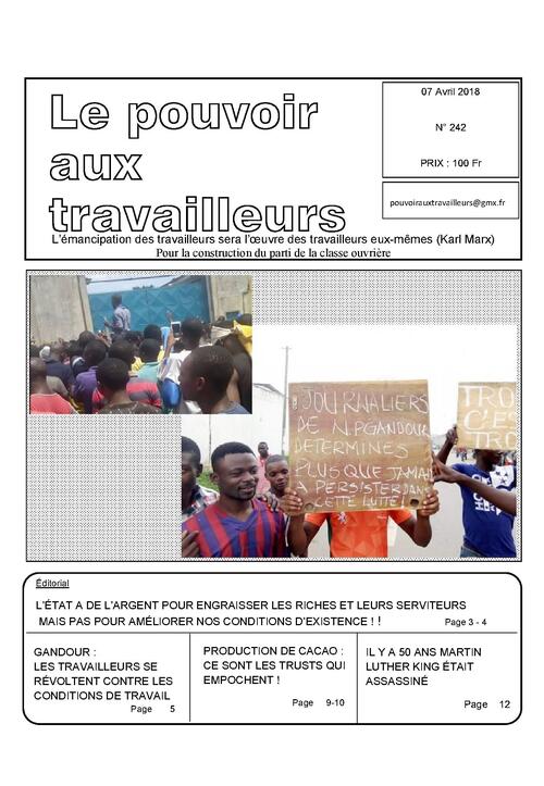 PAT (Côte d'Ivoire) n° 242